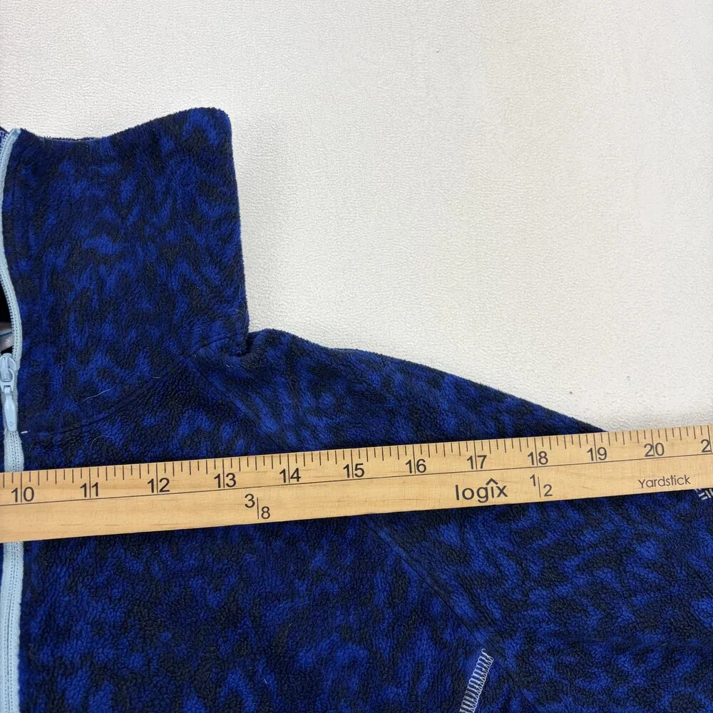 Columbia Women's‎ Blue Quarter-Zip Fleece Pullover Size S